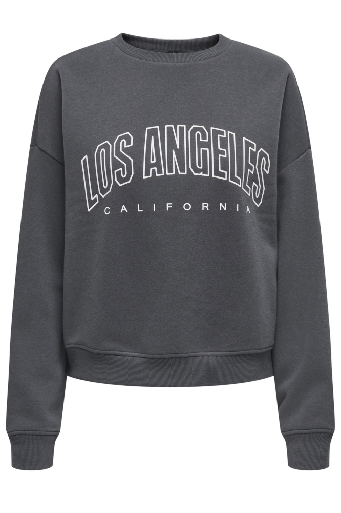 ONLSWEAT LIFE L/S CREW O.SIZE STATE 15254183 OMBRE BLUE/LOS ANGELES