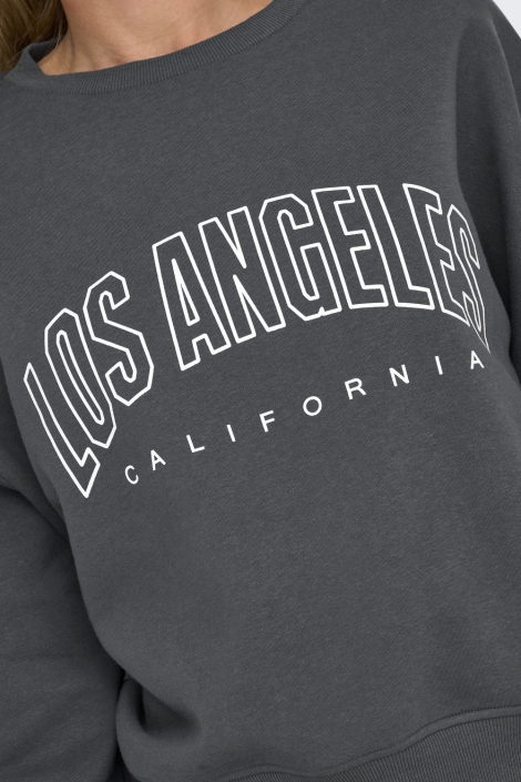 Only onlsweat life l/s crew o.size state