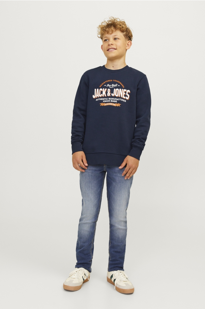 JJELOGO SWEAT CREW 2 COL 24/25 NOOS 12258840 Navy Blazer