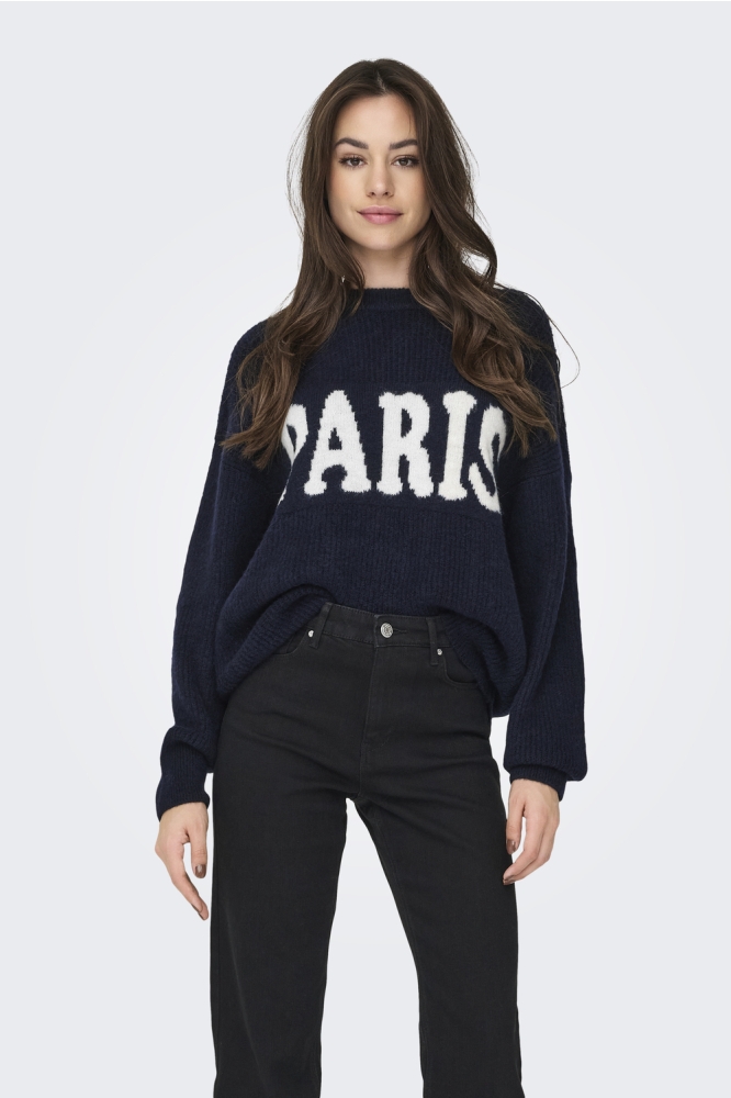 ONLPARRI LS PULLOVER EX KNT 15356706 DARK NAVY/PARIS