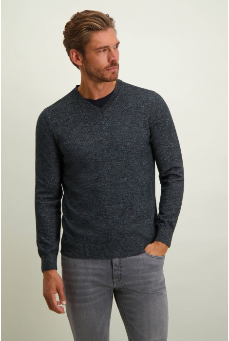 State of Art pullover v-neck plai