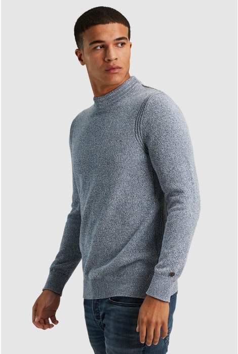 Cast Iron mock neck regular fit cotton mix