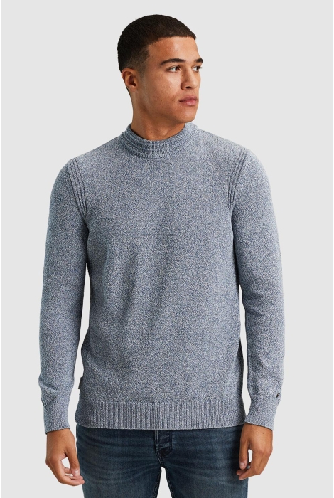 Cast Iron mock neck regular fit cotton mix