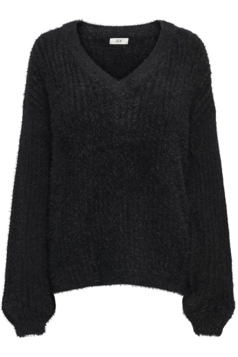 Jacqueline de Yong Trui JDYJOLA STRUCTURE L/S V-NECK PULL K 15328348 BLACK