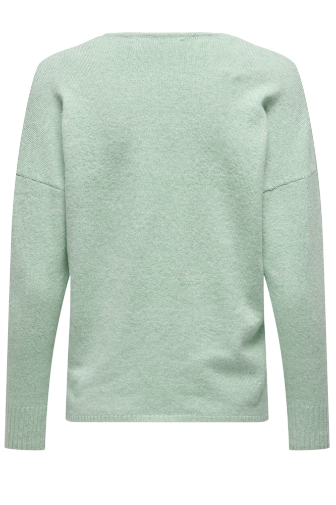 ONLRICA LIFE L/S V-NECK PULLO KNT N 15224360 LICHEN/W MELAMGE