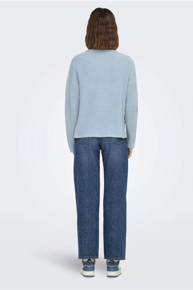 ONLLUNA LS O-NECK PULLOVER KNT NCA 15341307 CASHMERE BLUE