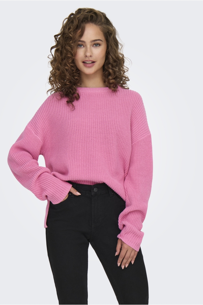 ONLLUNA LS O-NECK PULLOVER KNT NCA 15341307 Sachet Pink