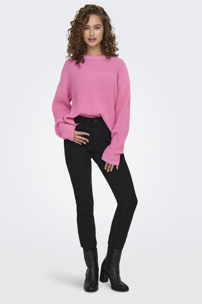 ONLLUNA LS O-NECK PULLOVER KNT NCA 15341307 Sachet Pink