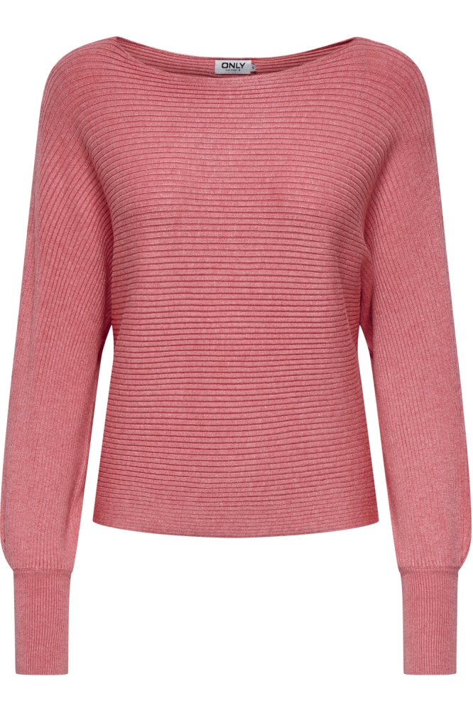 ONLADALINE L/S SHORT PULLO KNT NOOS 15226298 Tea Rose/W. MELANGE