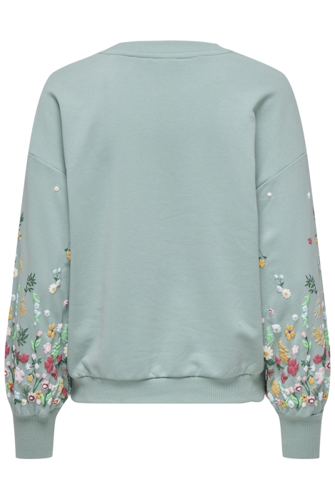 Only onlbrooke l/s o-neck flower swt noo