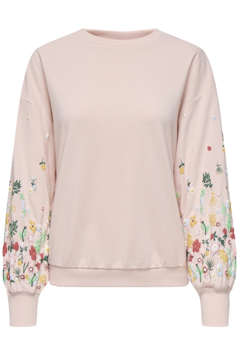 Only onlbrooke l/s o-neck flower swt noo