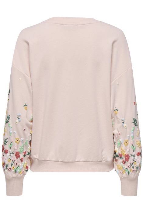 Only onlbrooke l/s o-neck flower swt noo