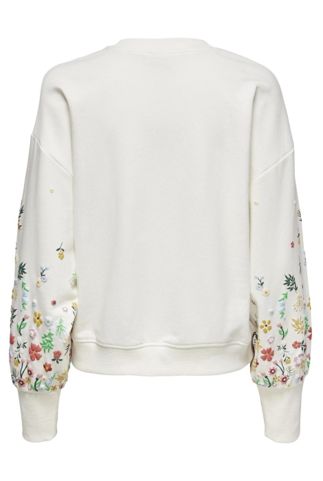 Only onlbrooke l/s o-neck flower swt noo