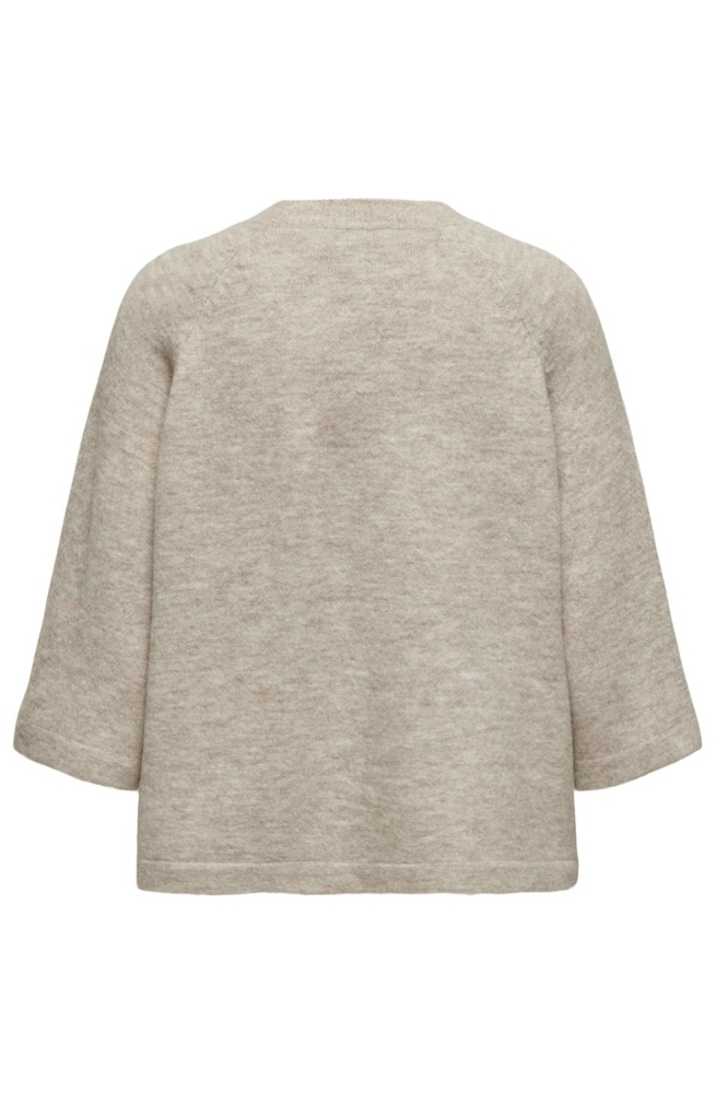 ONLSIMONI 3/4 PULLOVER KNT NOOS 15333199 PUMICE STONE/MELANGE