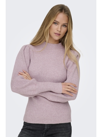 Only Trui ONLKATIA L/S HIGHNECK PULLOVER KNT 15232494 VIOLET ICE/MELANGE