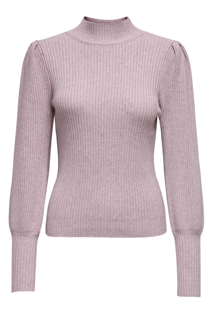 ONLKATIA L/S HIGHNECK PULLOVER KNT 15232494 VIOLET ICE/MELANGE