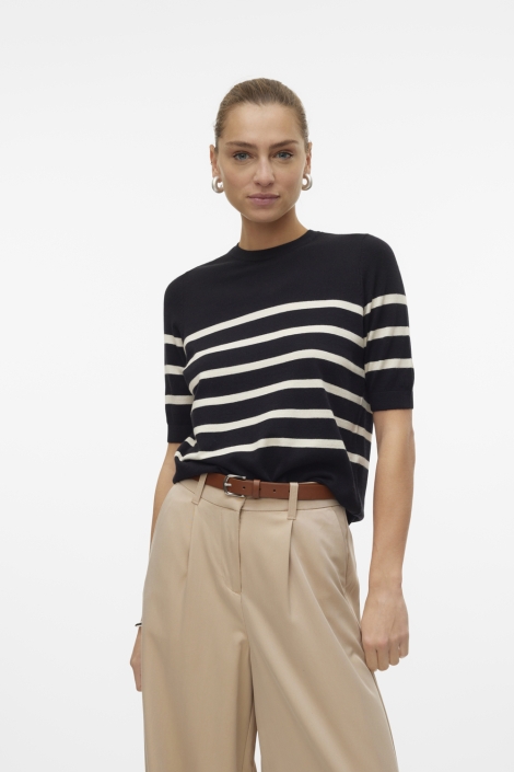 Vero Moda vmsaba plain ss o-neck pullover ga