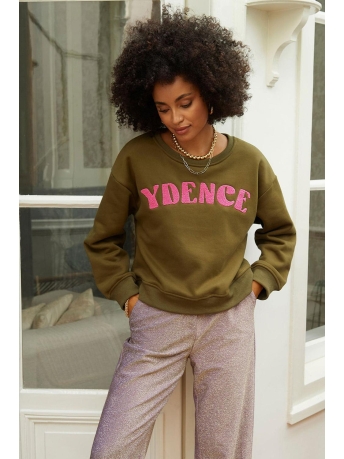 Ydence Trui SWEATER YDENCE WS2413 044 OLIVE