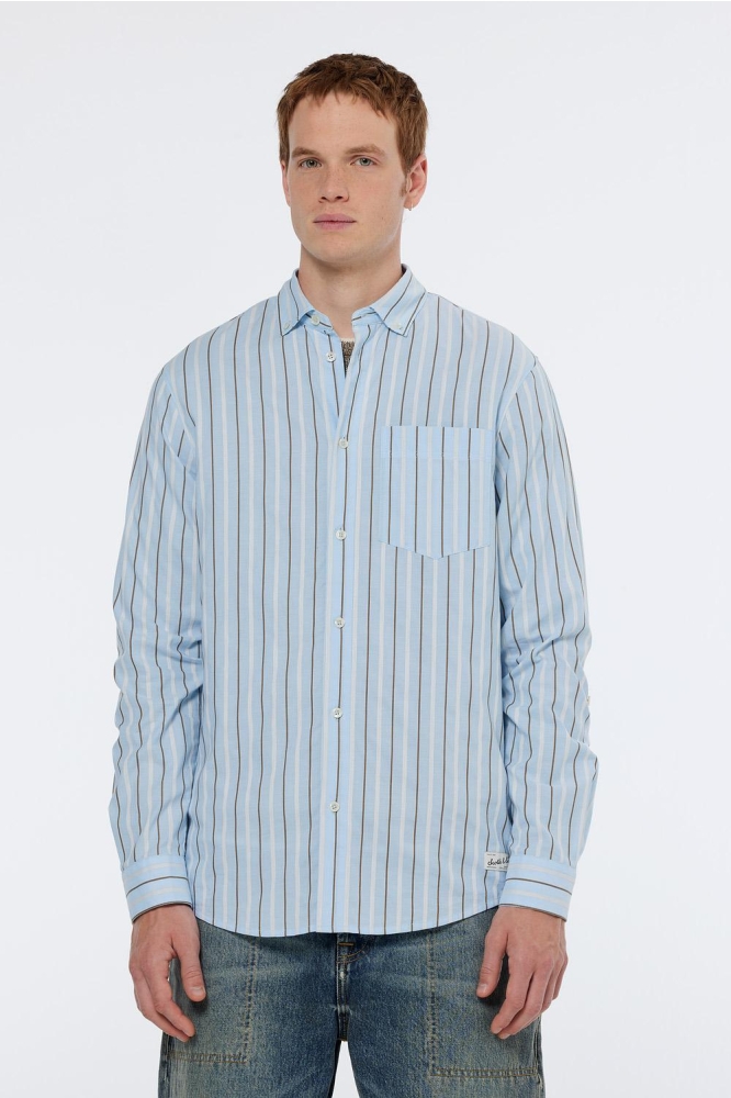 REGULAR FIT DOBBY STRIPE SHIRT 179871 420