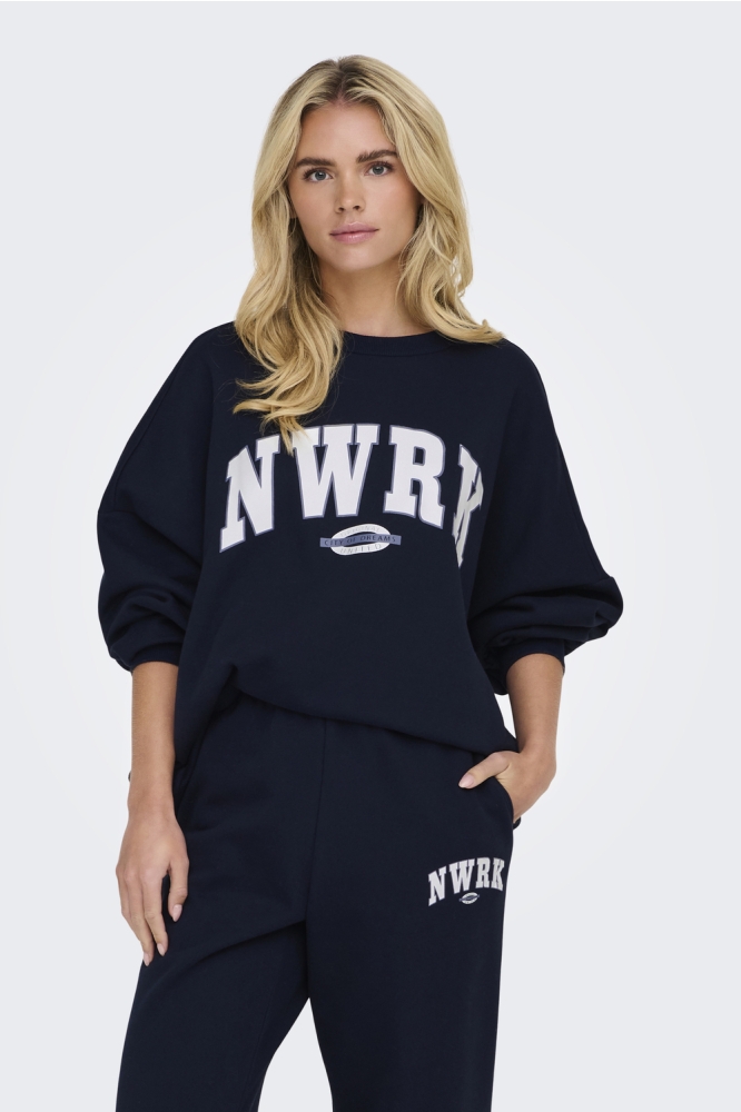 ONLDEBORAH L/S CLUB O-NECK SWT 15337256 NAVY BLAZER/NWRK