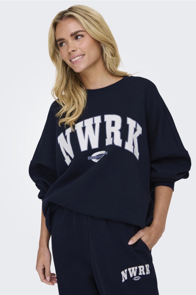 ONLDEBORAH L/S CLUB O-NECK SWT 15337256 NAVY BLAZER/NWRK