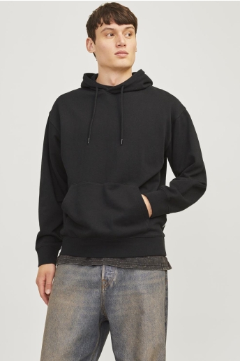 Jack & Jones Trui JJECHARGE SWEAT HOOD NOOS 12257852 Black