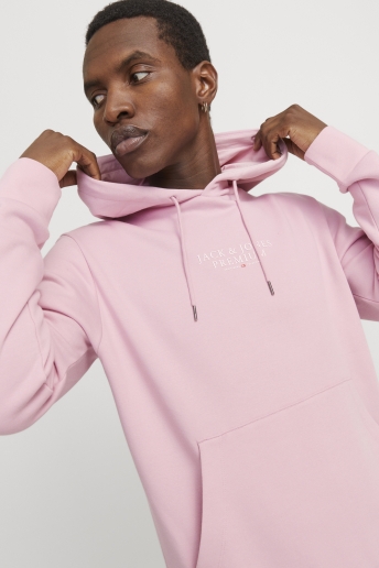 Jack & Jones Trui JPRBLUARCHIE SWEAT HOOD NOOS 12216335 Pink Nectar