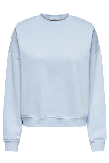 Only Trui ONLSWEAT LIFE L/S CREW OVERSIZE SWT 15243380 CASHMERE BLUE