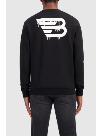 Ballin Trui DRIPPING LOGO SWEATER 24039302 02 BLACK