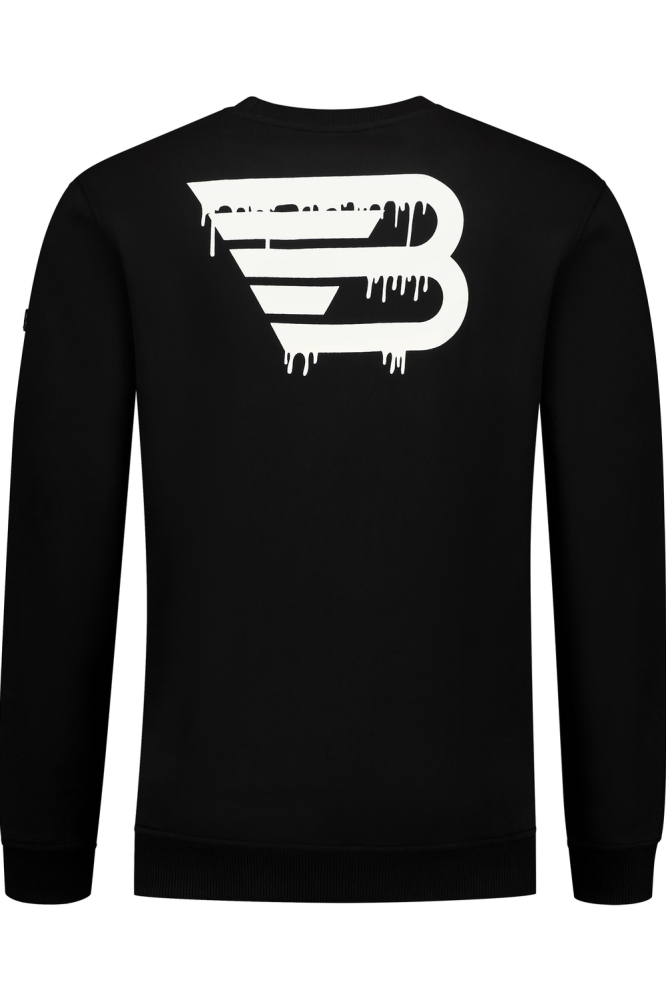 DRIPPING LOGO SWEATER 24039302 02 BLACK