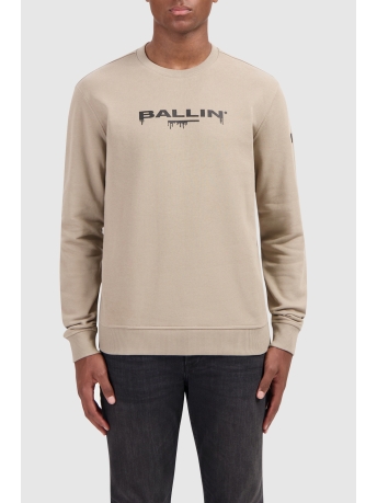 Ballin Trui DRIPPING LOGO SWEATER 24039302 53 TAUPE