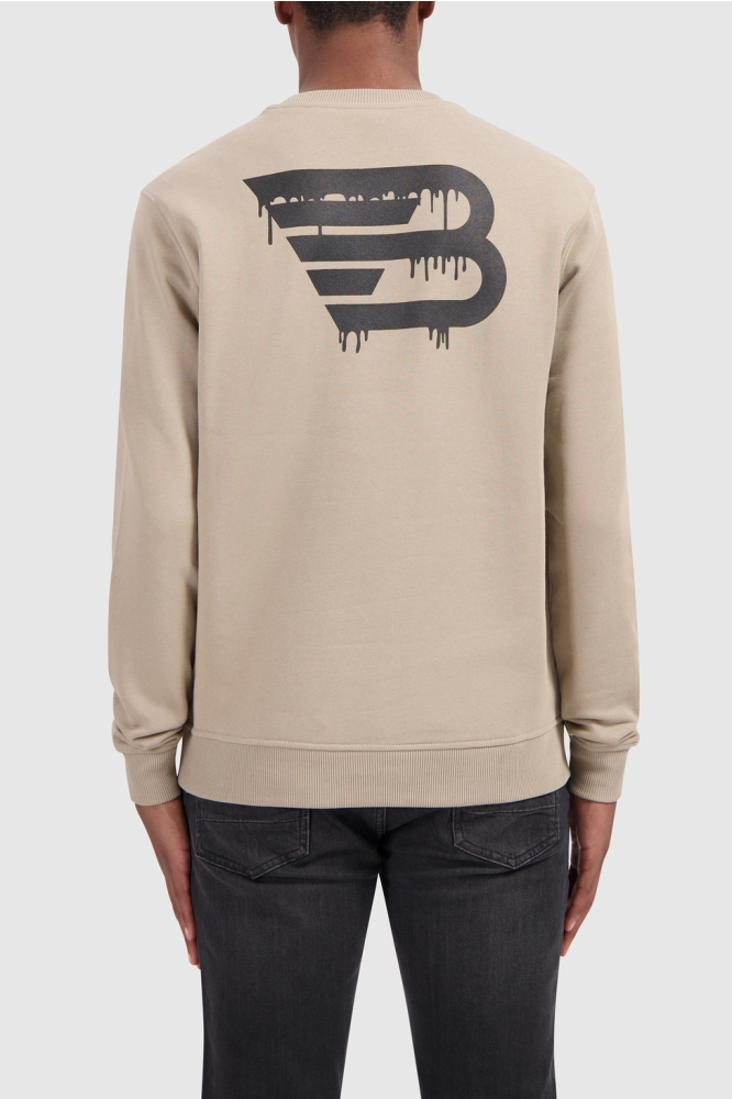 DRIPPING LOGO SWEATER 24039302 53 TAUPE