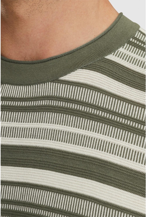 Cast Iron r-neck cotton modal stripe