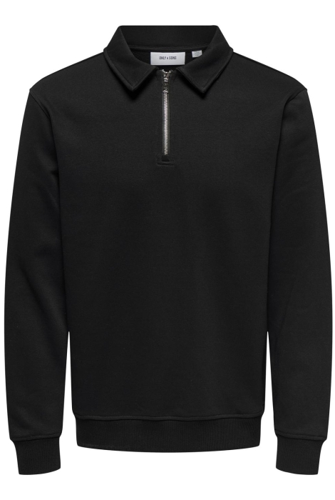 Only & Sons onsdavid reg half zip sweat noos