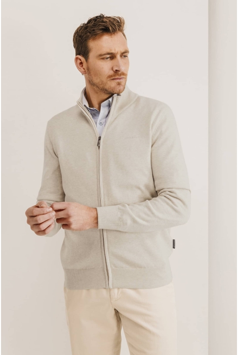 State of Art cardigan plain knit