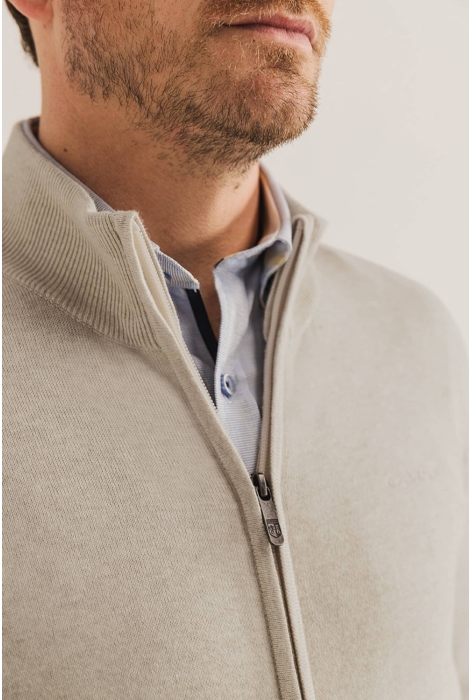 State of Art cardigan plain knit