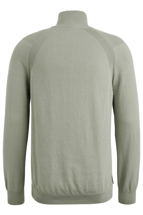 Cast Iron half zip collar cotton stretch