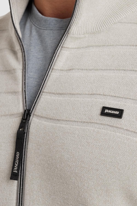 Vanguard zip jacket cotton modal bonded