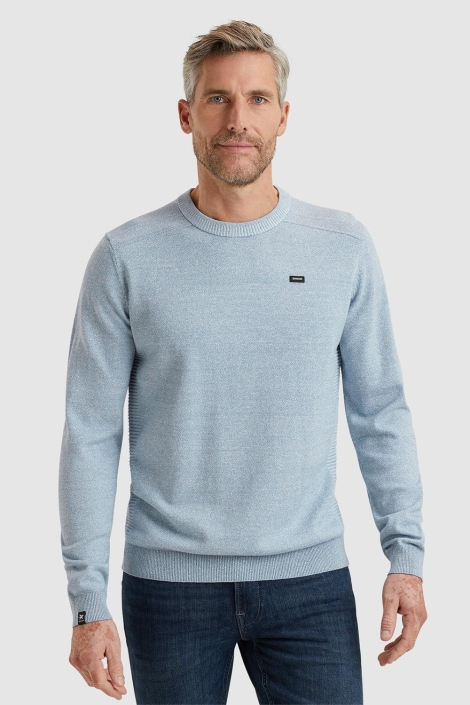 Vanguard crewneck cotton linen blend