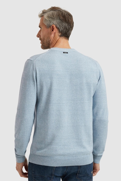 Vanguard crewneck cotton linen blend