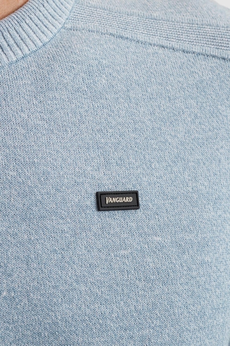 Vanguard crewneck cotton linen blend