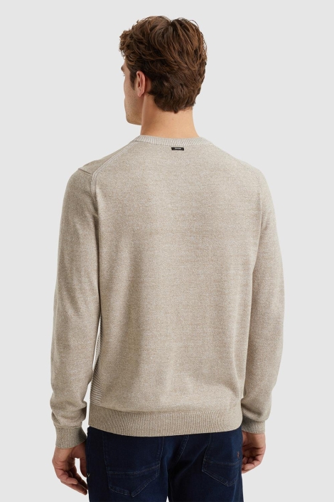 Vanguard crewneck cotton linen blend