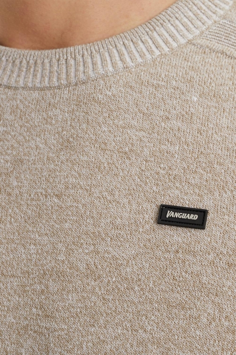 Vanguard crewneck cotton linen blend