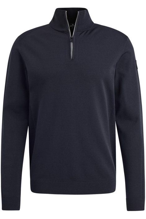 Vanguard half zip collar viscose blend