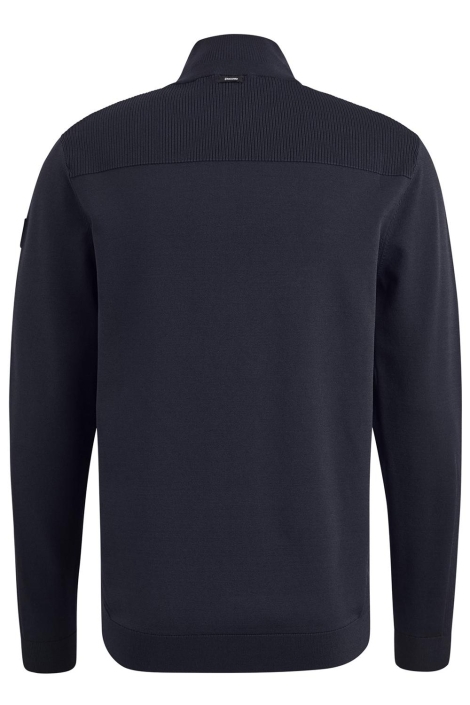 Vanguard half zip collar viscose blend