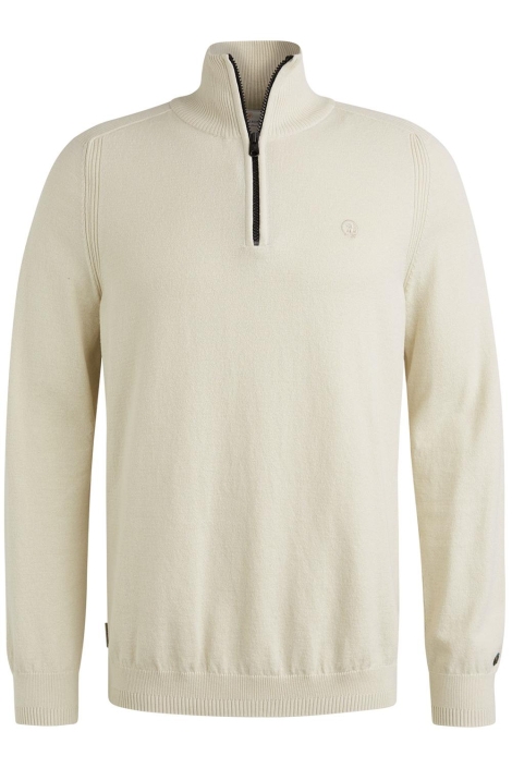 Cast Iron half zip collar cotton stretch