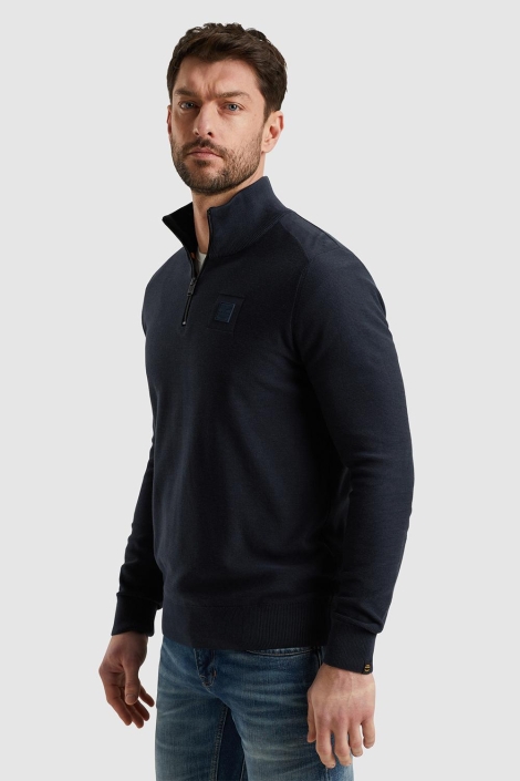 PME legend half zip collar cotton modal