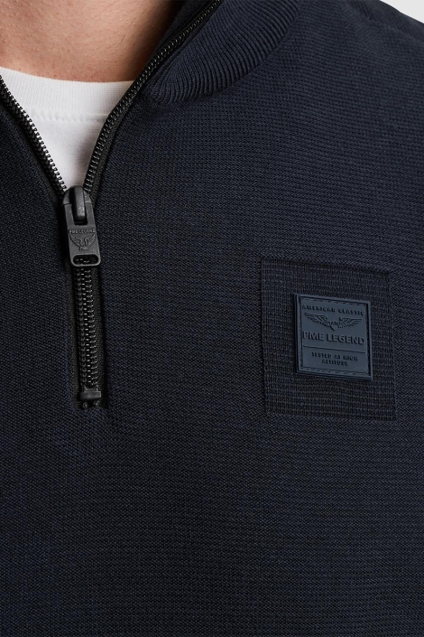 PME legend half zip collar cotton modal