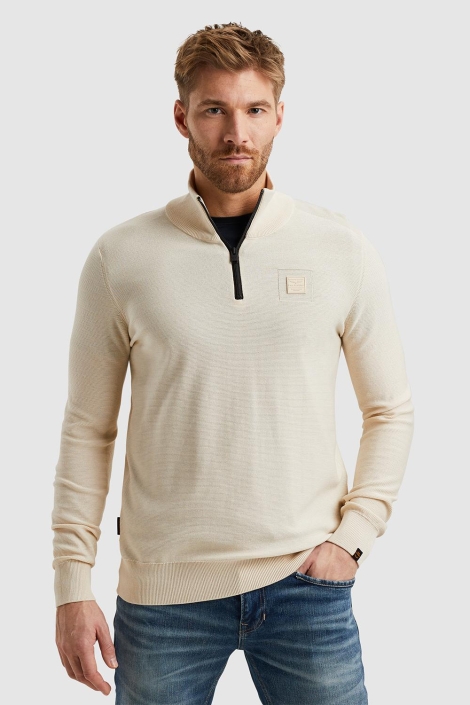 PME legend half zip collar cotton modal