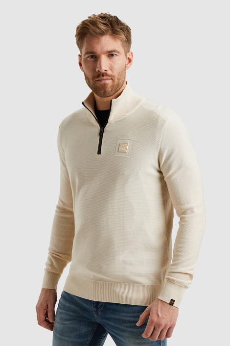 PME legend half zip collar cotton modal